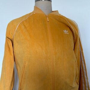 Adidas Yellow Suede Tracksuit Jacket